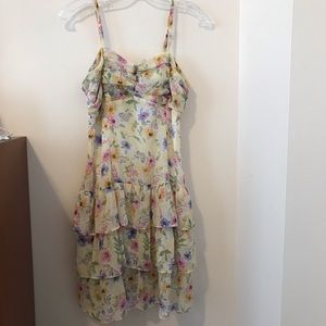 Floral tiered summer dress